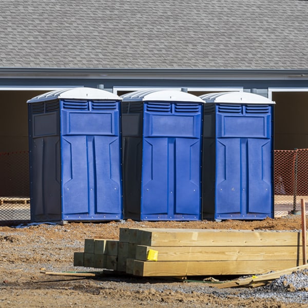 how do you ensure the portable restrooms are secure and safe from vandalism during an event in Pymatuning North